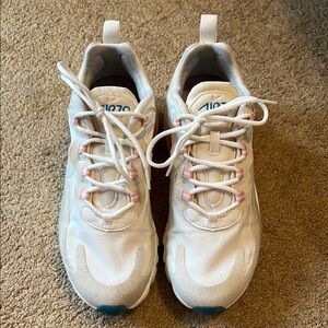 Women’s White and Pink Nike Shoes